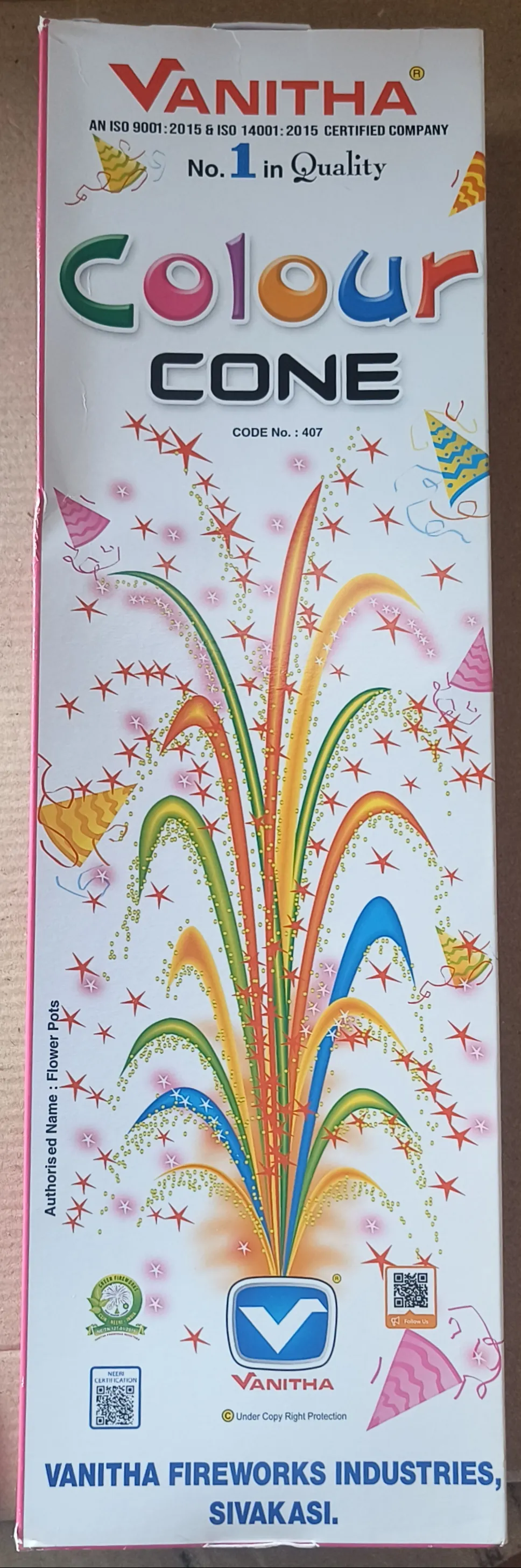 VANITHA SPL COLOUR CONE